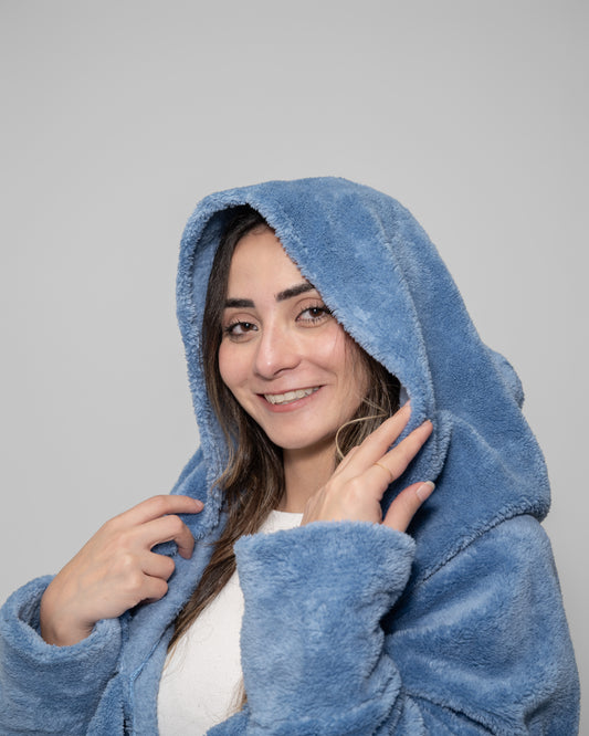 Soft Pastel Blue Blanket Robe