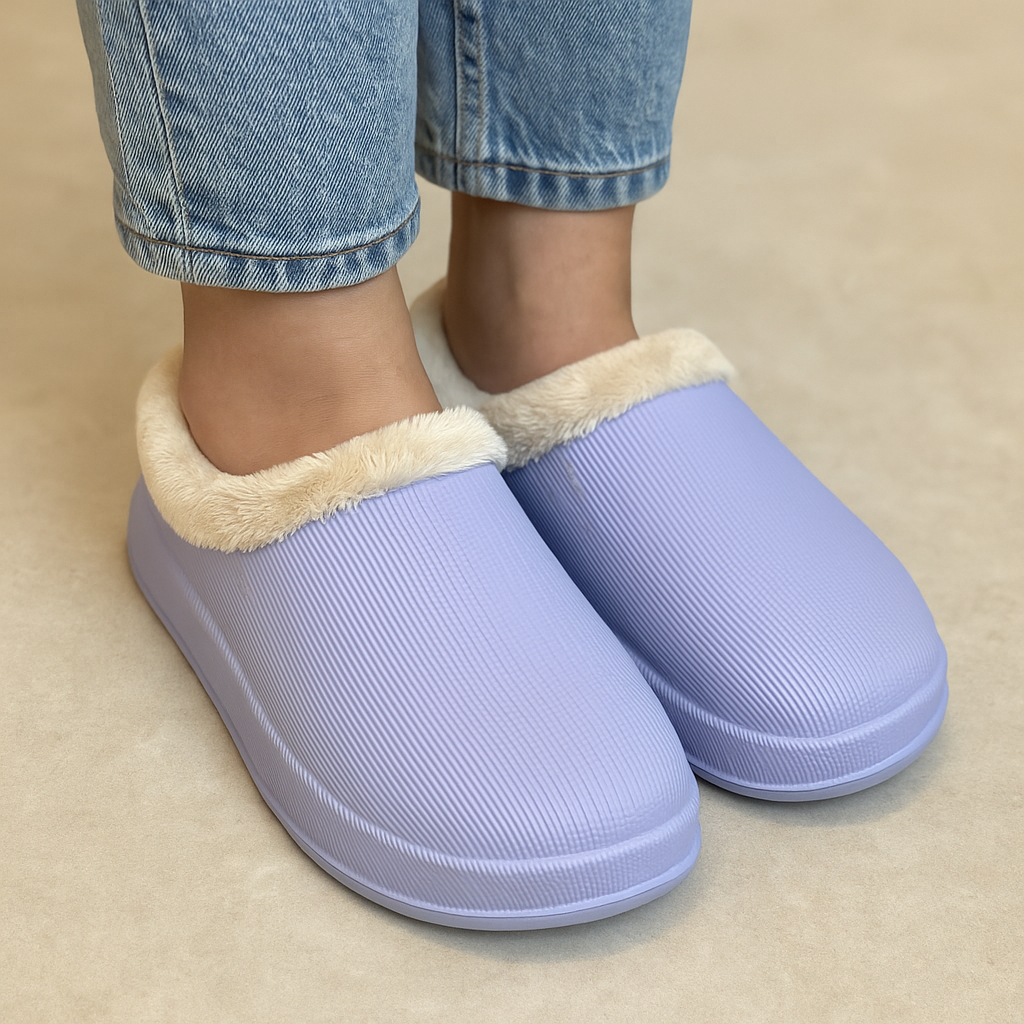 Soft Winter Slippers – Lavender
