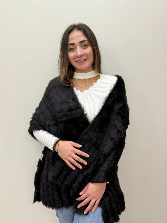 The Cozy Plush Fur Shawl