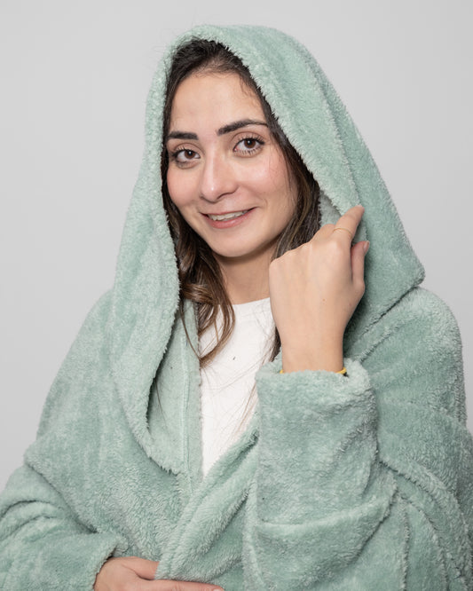 Mint Green Blanket Robe