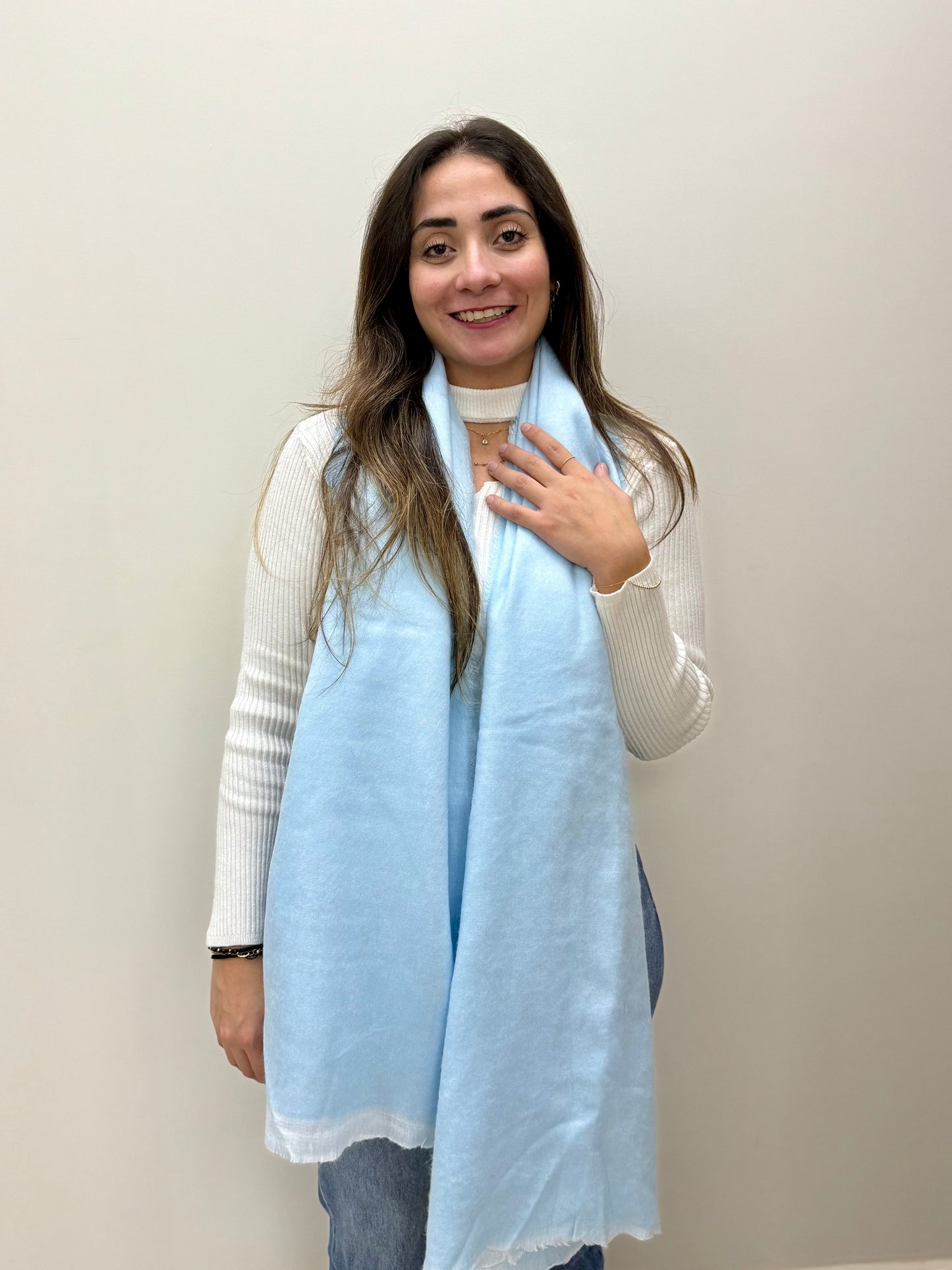 Mohair mix scarf-شال صوف موهير