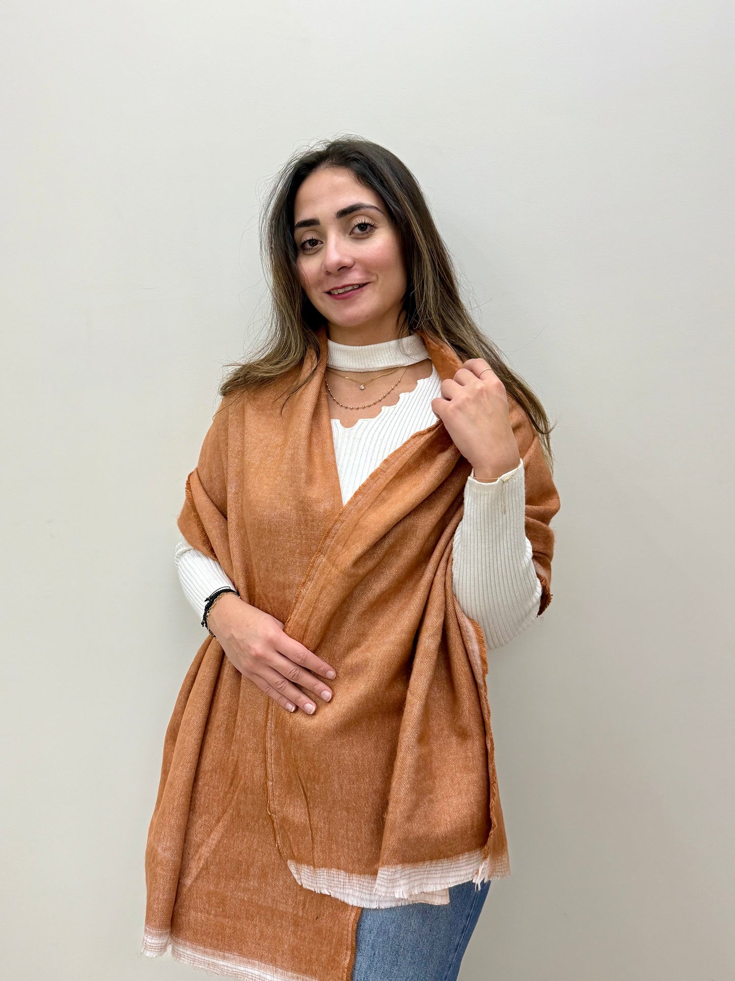 Mohair mix scarf-شال صوف موهير