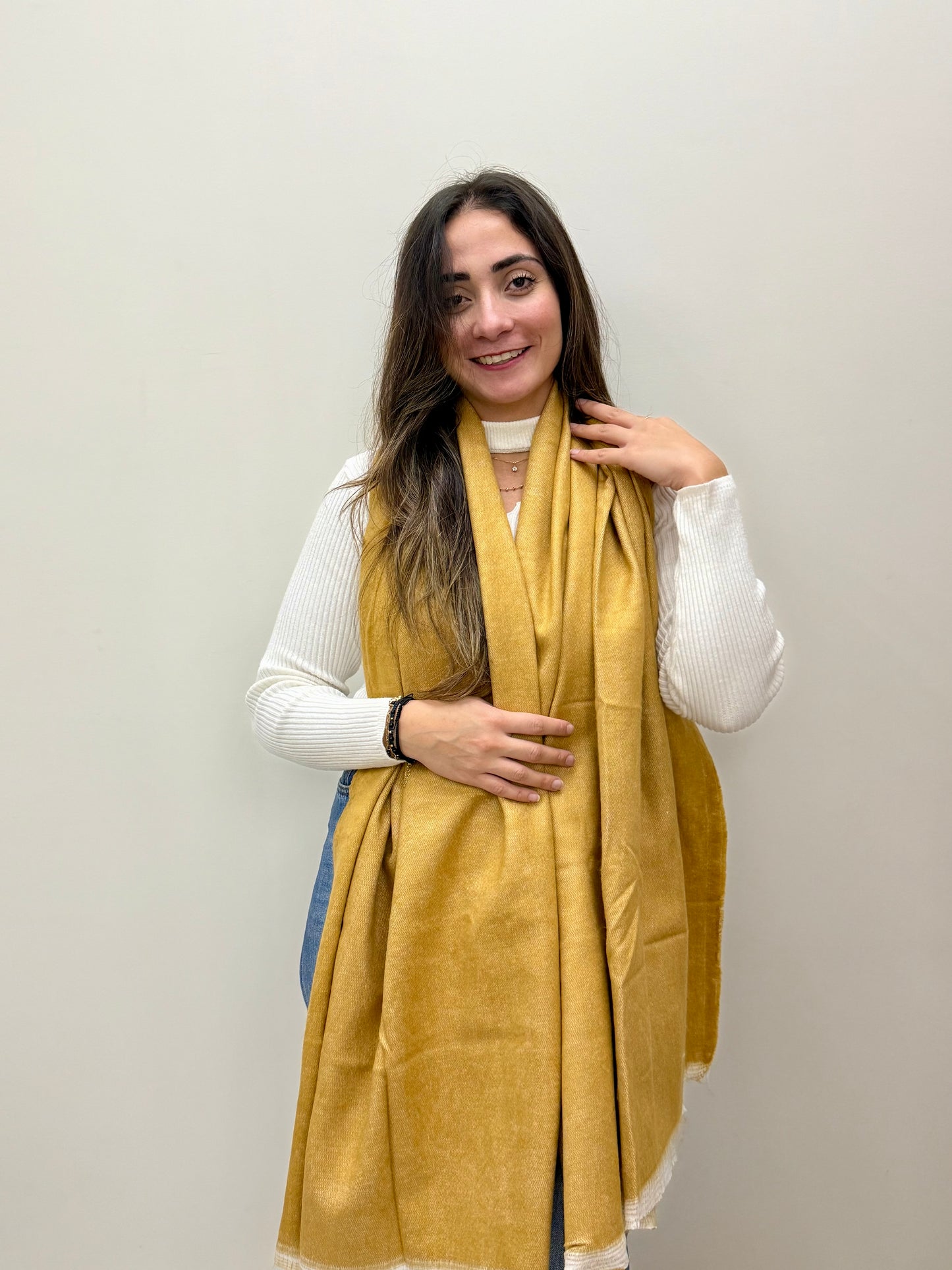 Mohair mix scarf-شال صوف موهير