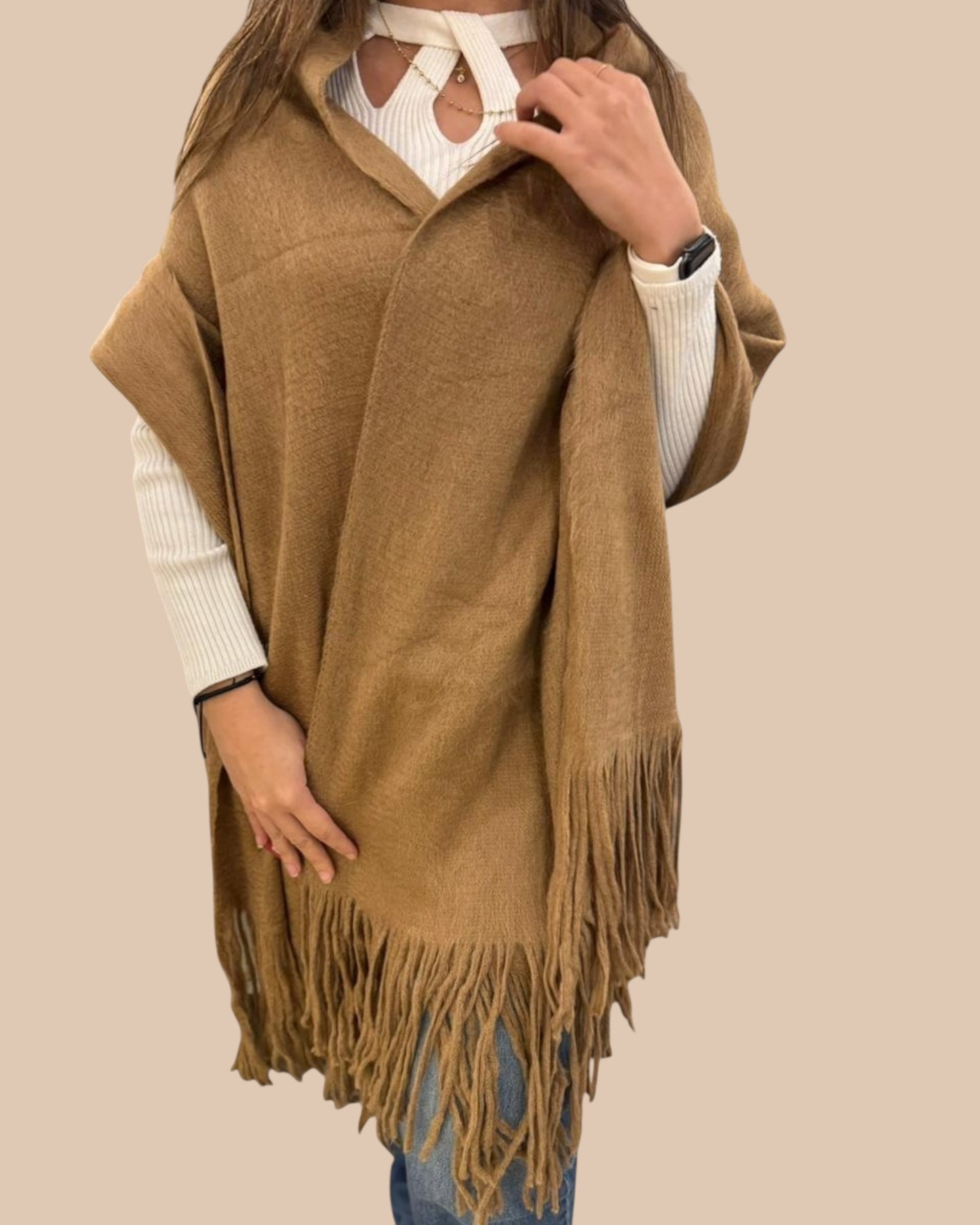 Long trico mohair scarf-شلات تريكو ساده