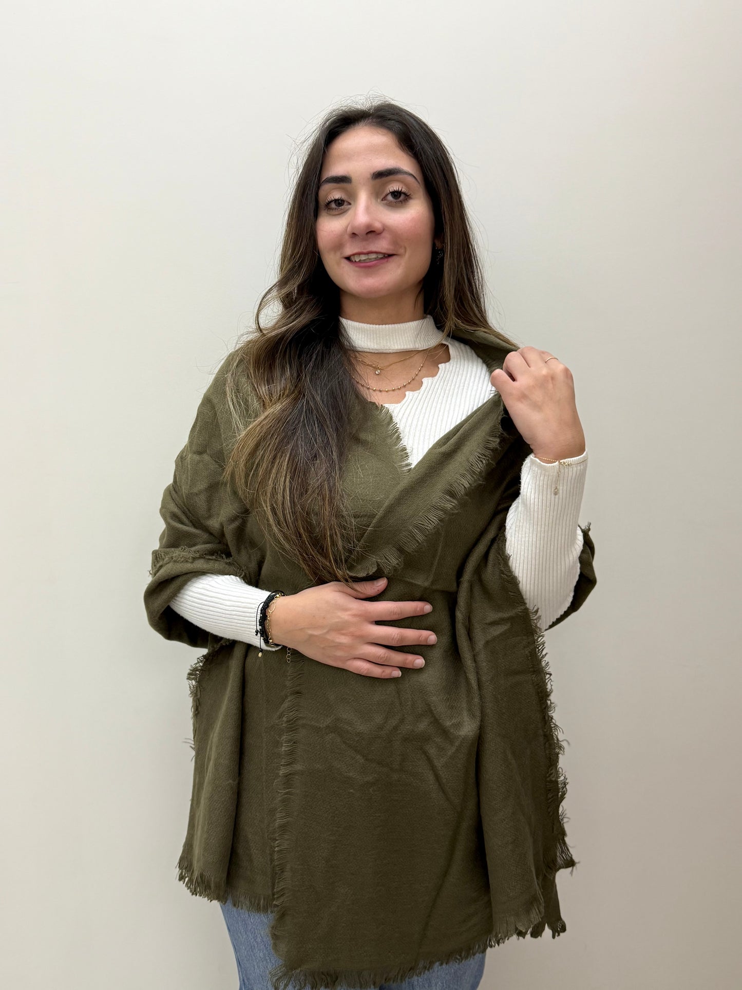 Mohair mix scarf-شال صوف موهير