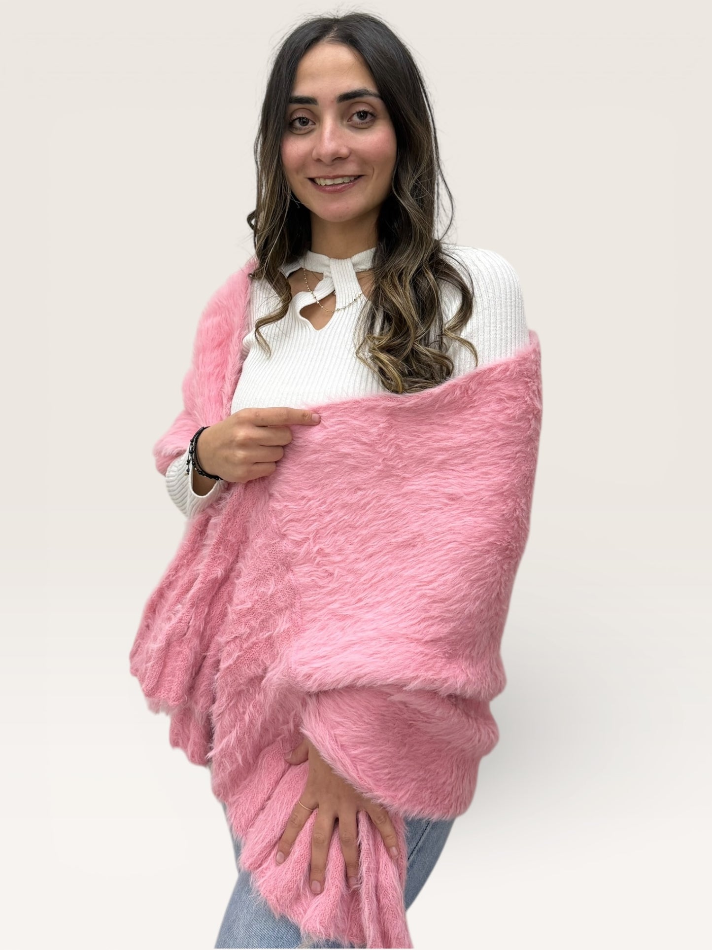 The Cozy Plush Fur Shawl