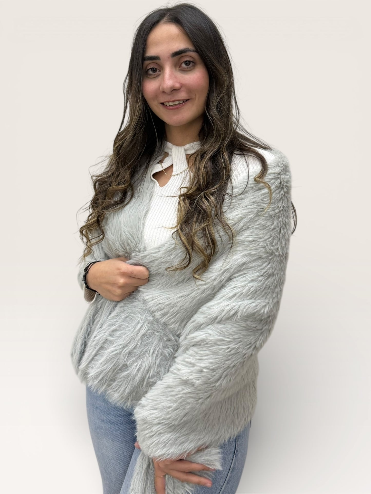 The Cozy Plush Fur Shawl