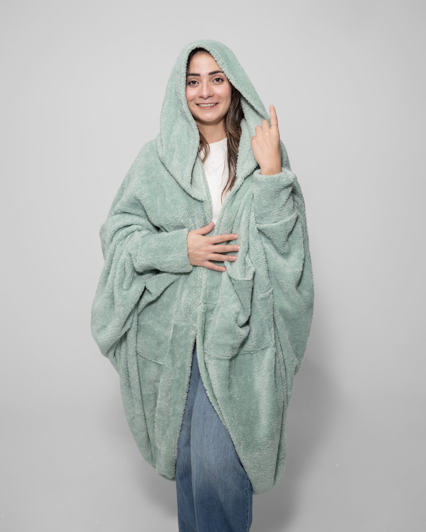 Mint Green Blanket Robe