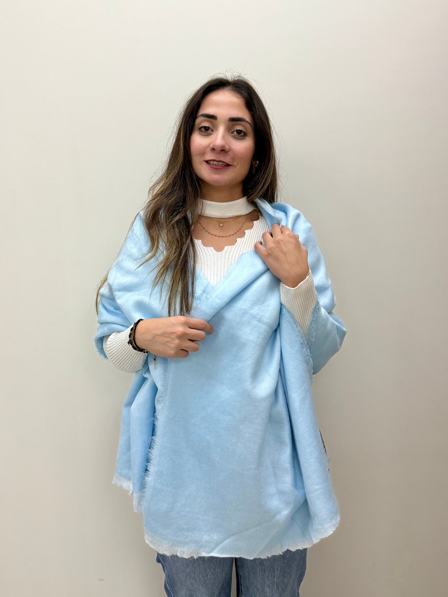 Mohair mix scarf-شال صوف موهير