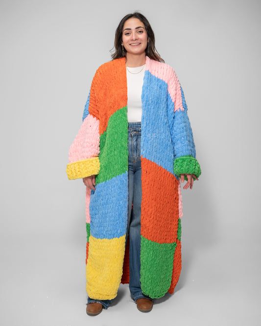 Rainbow oversized cardigan