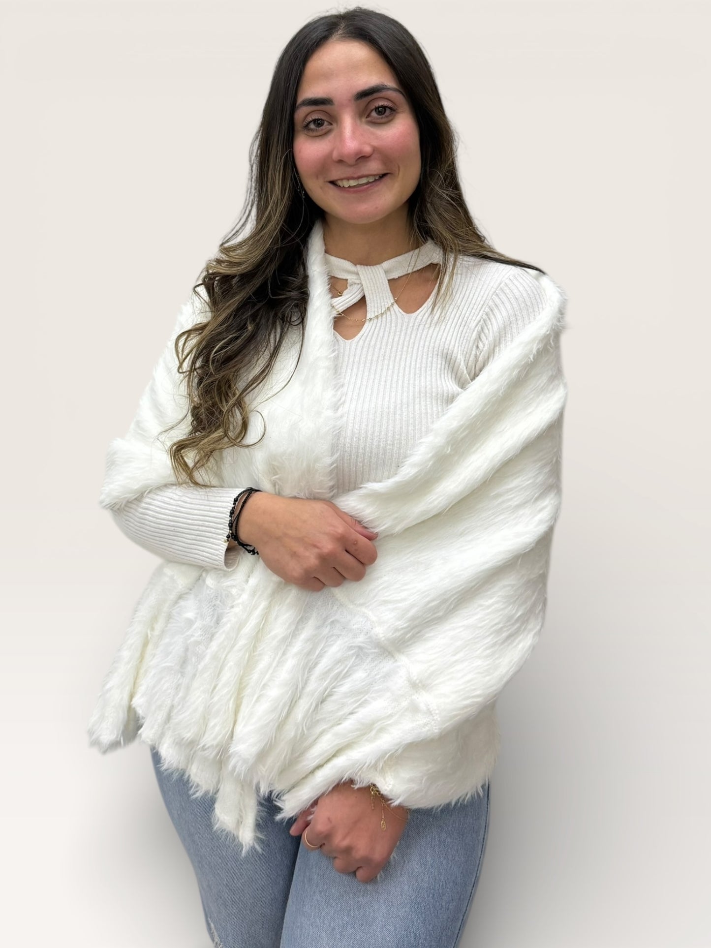 The Cozy Plush Fur Shawl