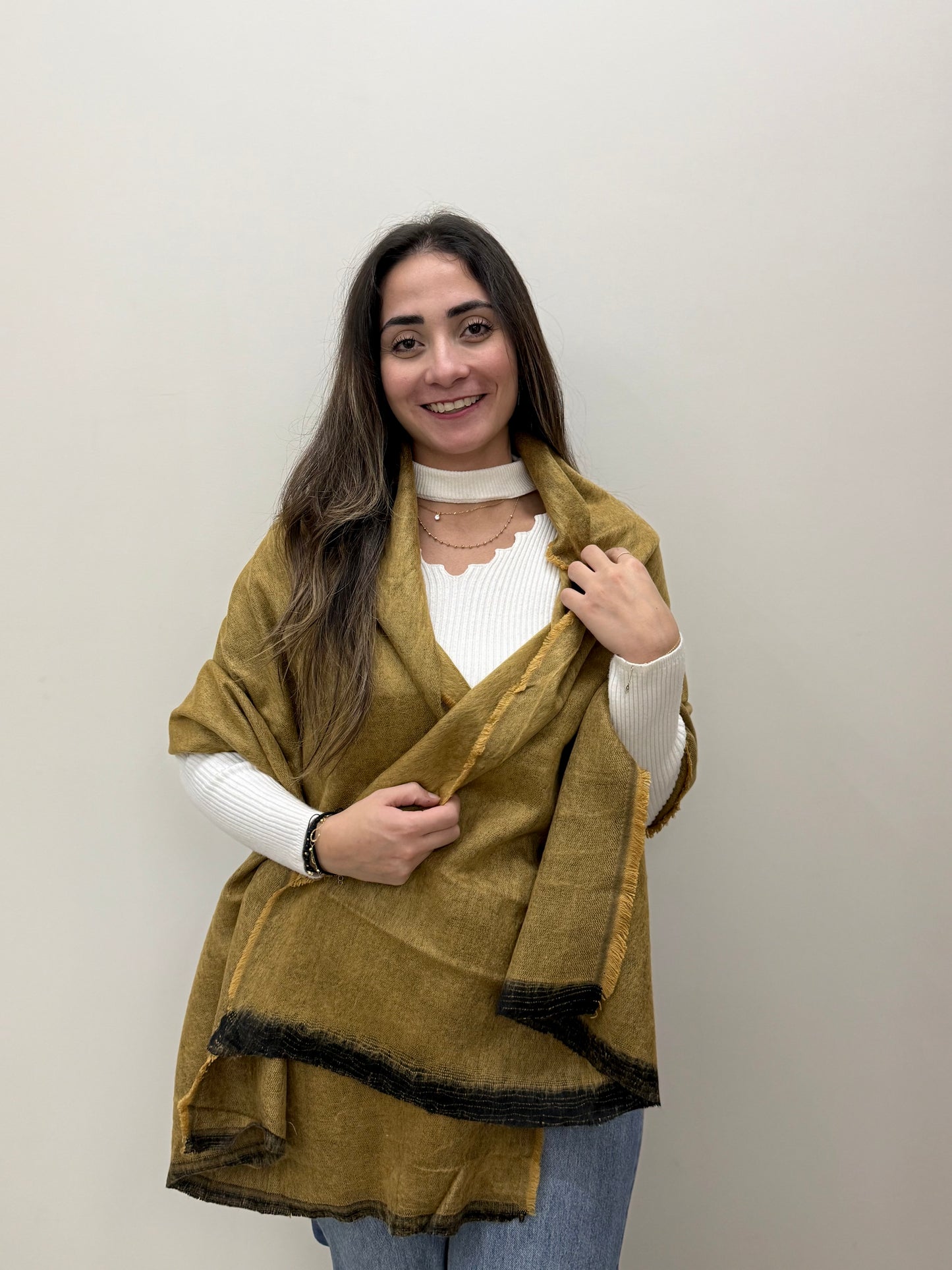 Mohair mix scarf-شال صوف موهير