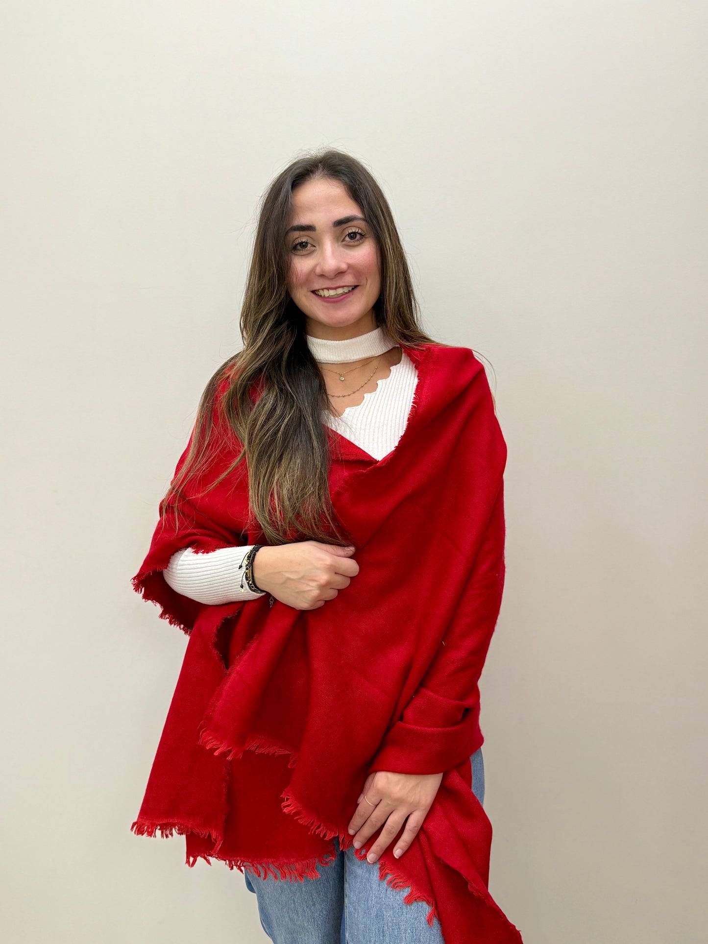 Mohair mix scarf-شال صوف موهير