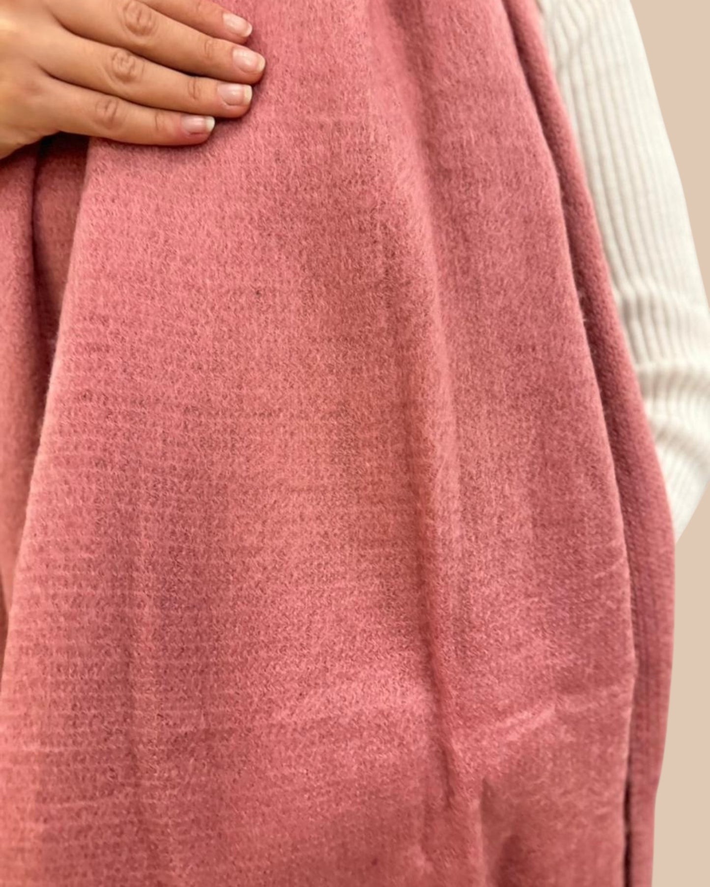 Long trico mohair scarf-شلات تريكو ساده