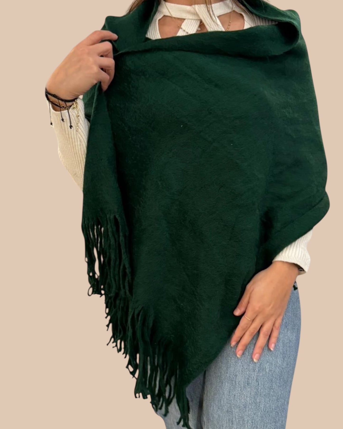 Long trico mohair scarf-شلات تريكو ساده