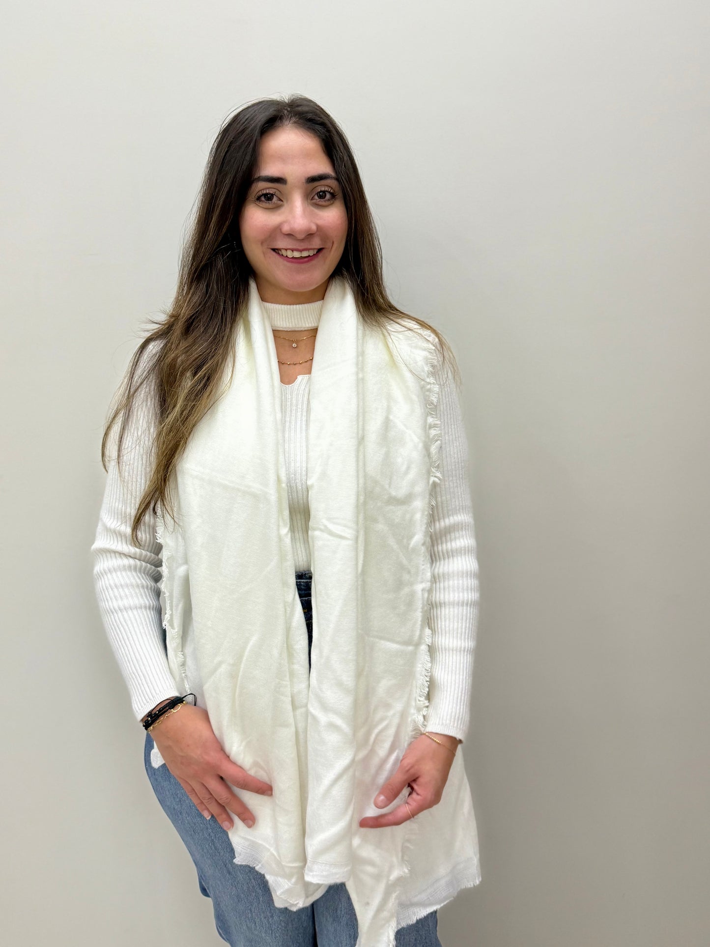 Mohair mix scarf-شال صوف موهير