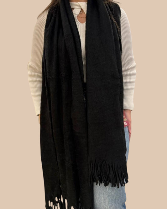 Long trico mohair scarf-شلات تريكو ساده