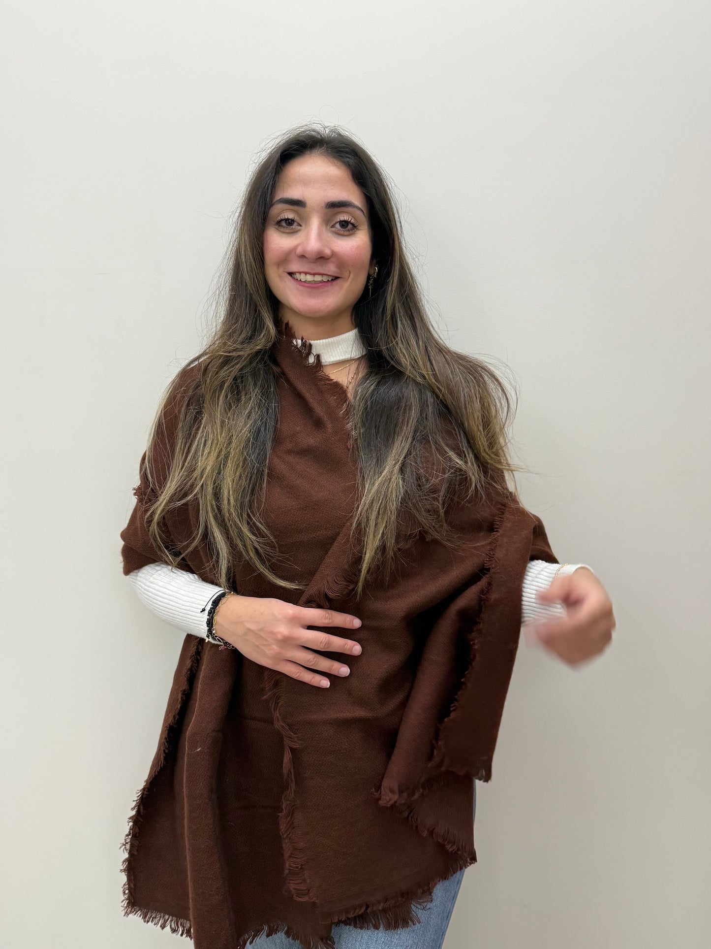 Mohair mix scarf-شال صوف موهير