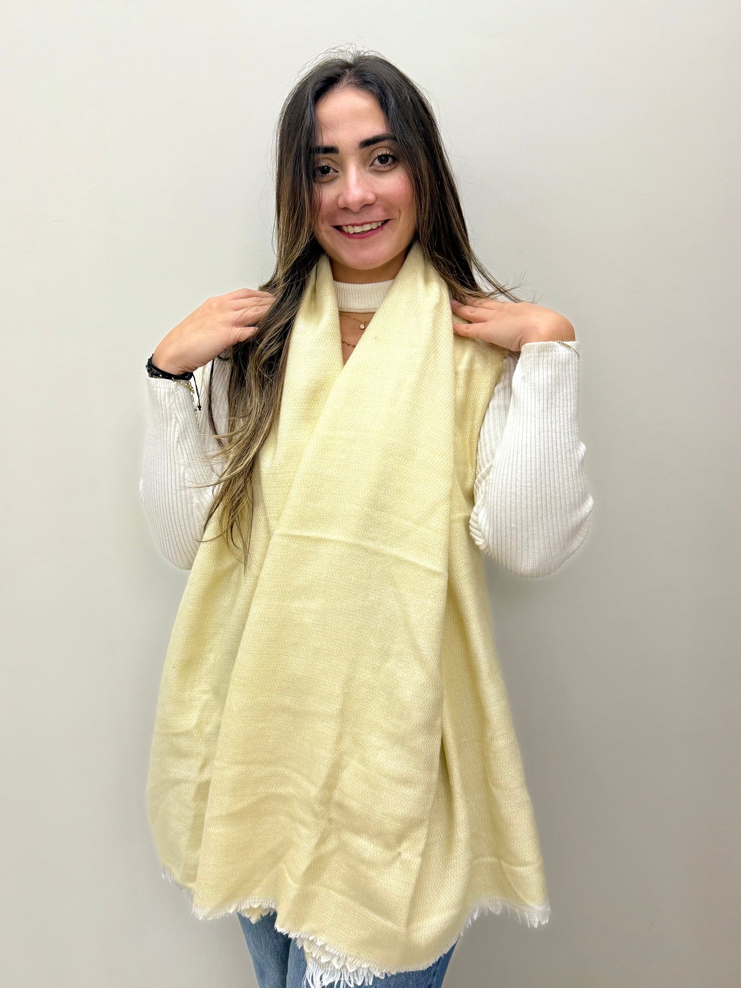 Mohair mix scarf-شال صوف موهير