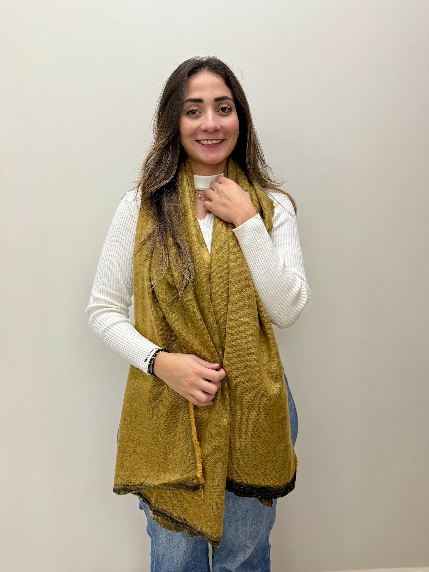 Mohair mix scarf-شال صوف موهير