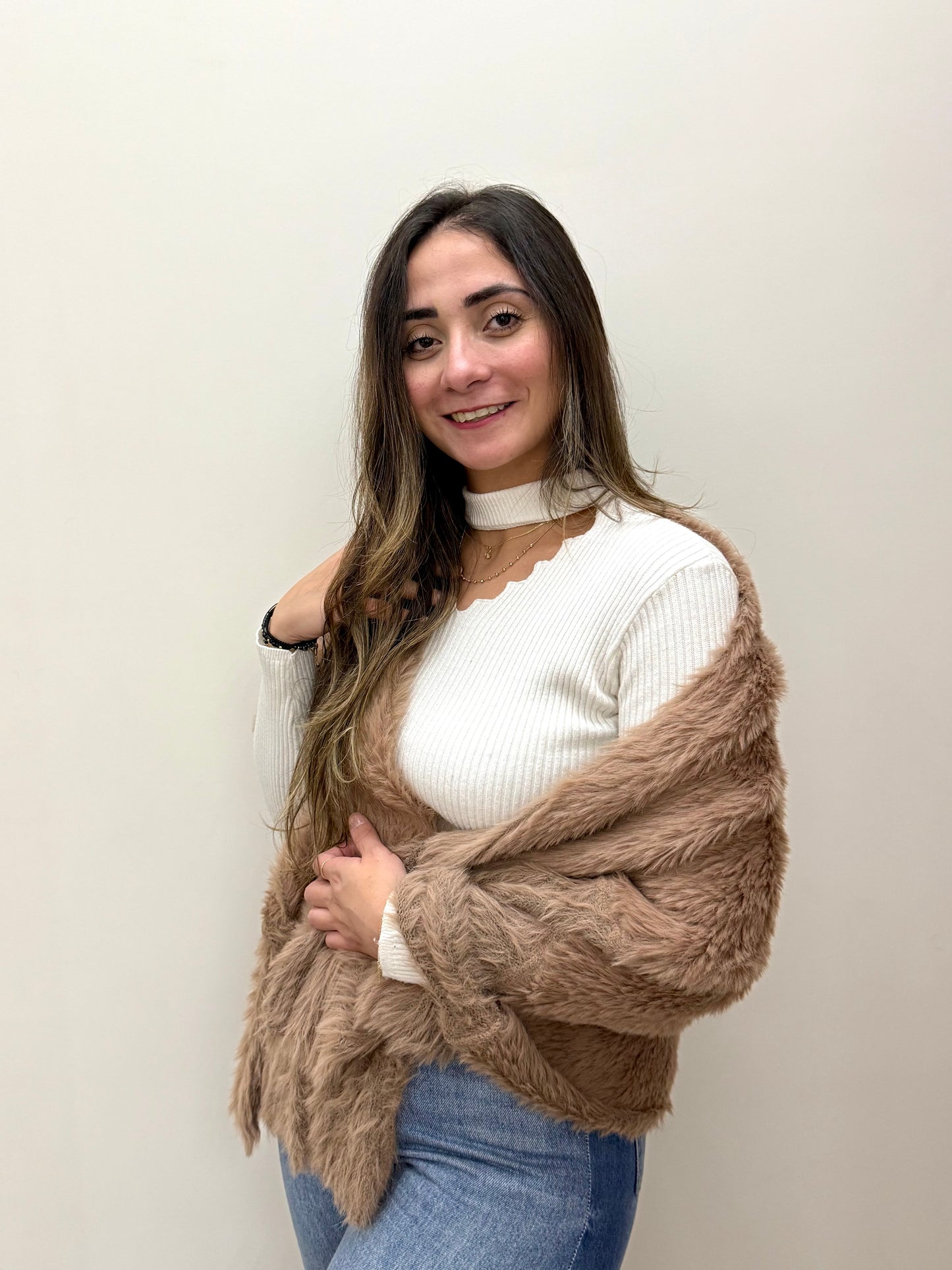 The Cozy Plush Fur Shawl