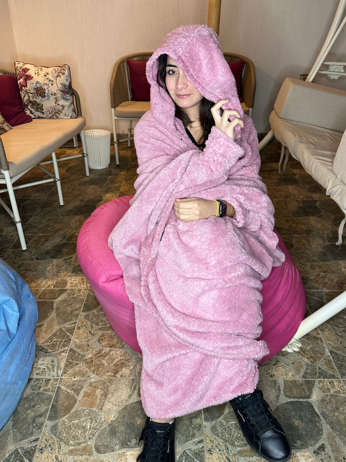 kashmir robe balnket